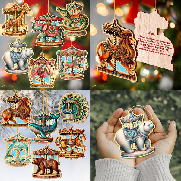 Celebrate the Season with Christmas Carousel Ornaments