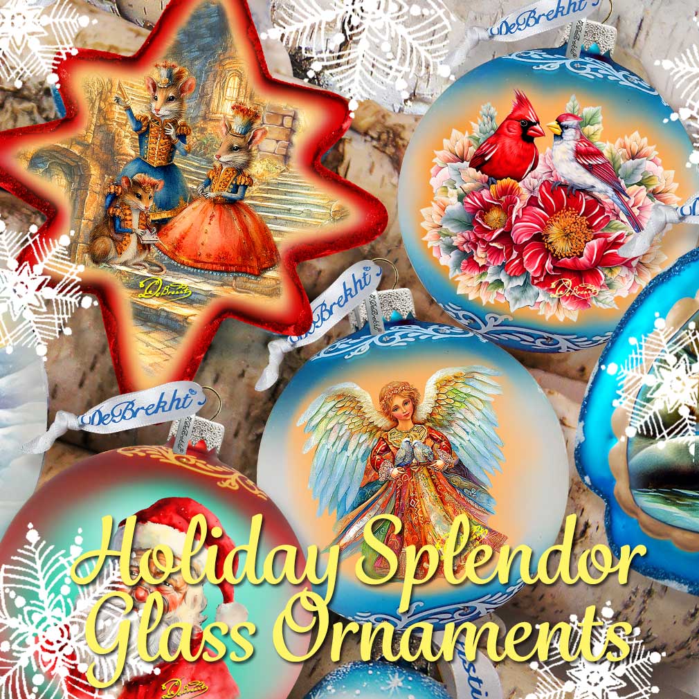 Holiday Splendor Glass Ornaments