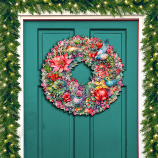 Summer Blooms Wreath Holiday Door Decor by G. Debrekht - Spring Easter Decor - 8611072H