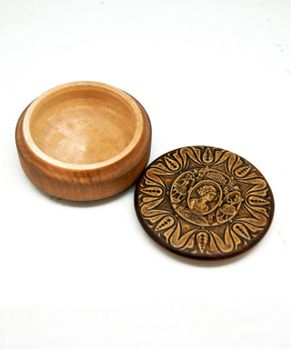 Limited Edition Ballet Wood Carved Birch Bark Jewelry Box 1.25