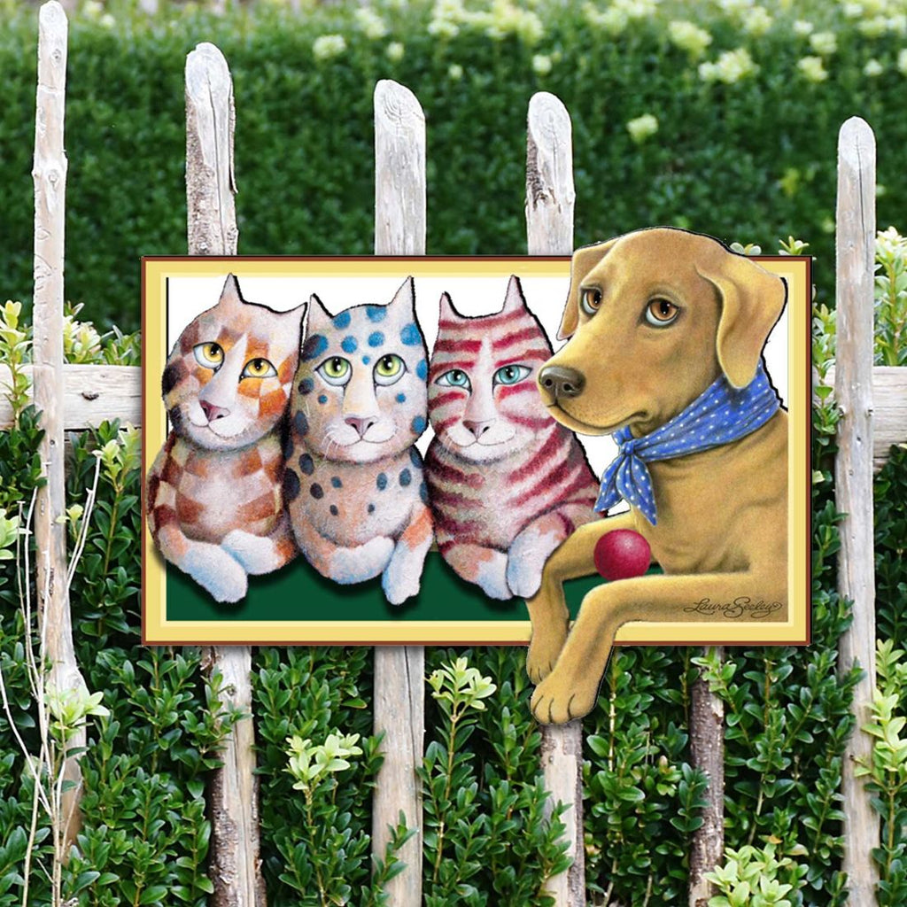 The Dog Holiday Outdoor Decor Large Ornament by Laura Seeley - Pets Dog and Cats Decor - 8511019M
