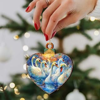 Twelve Days of Christmas Eco Wood Ornaments Set of 12 by G. DeBrekht - Christmas Decor 12 Days of Christmas - 8610102-S12