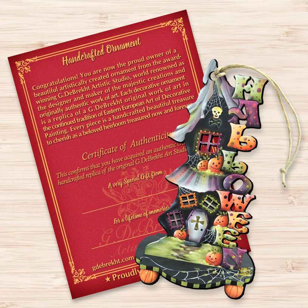 Halloween Candle Holder Wooden Ornaments by Jamie Mills-Price - Thanksgiving Halloween Decor - 8457402