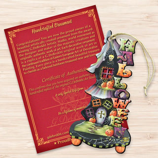 Halloween Candle Holder Wooden Ornaments by Jamie Mills-Price - Thanksgiving Halloween Decor - 8457402