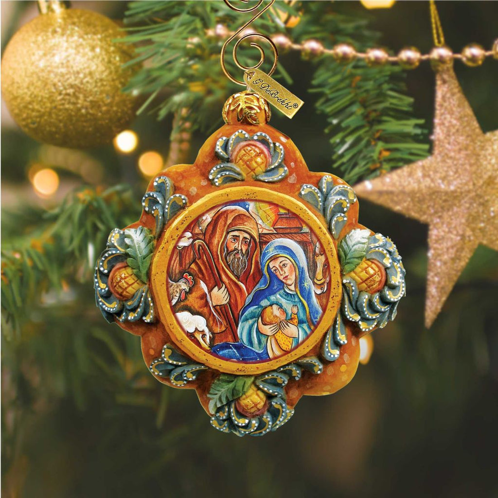 Light of The World Sculpted Hand-Painted Christmas Ornament by G. DeBrekht - Christmas Decor - 6102512
