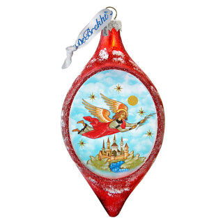 Watching Over You Drop Glass Ornament by G. DeBrekht - Nativity Holiday Decor - 757-211