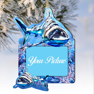Sharks Ornament Picture Frame Ornament for Photo by G.DeBrekht - 8198515-2PF