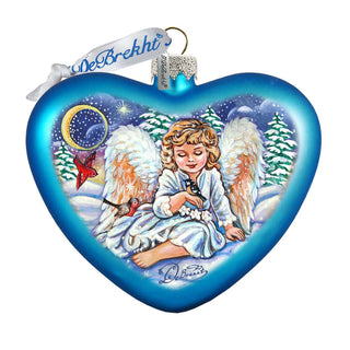 Girl Angel Glass Ornament by G. DeBrekht - Christmas Decor - 753-011