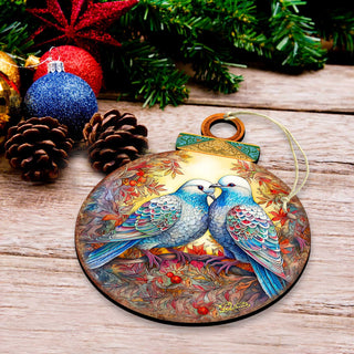 Twelve Days of Christmas Eco Wood Ornaments Set of 12 by G. DeBrekht - Christmas Decor 12 Days of Christmas - 8610102-S12