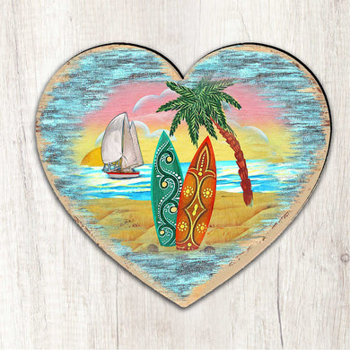 Coastal Heart Tree and Wall Decor by G. DeBrekht - Designocracy - 8198731M