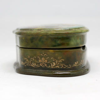 Handpainted One-of-a-Kind Papier Mache Lacquered Box 4 x 2.5 x 1.25