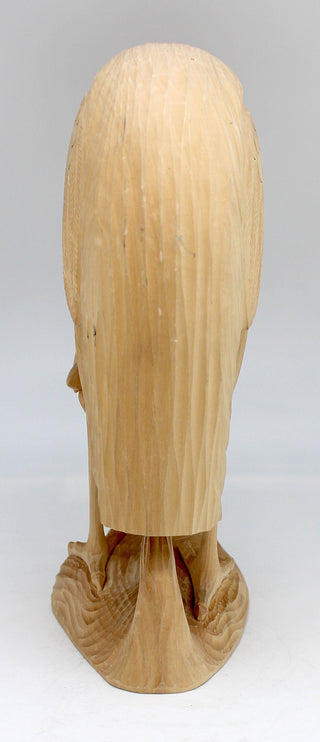 One-of-a-Kind Heron with Fish Wood Carved Figurine 11