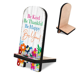 Be You! Cell Phone Stand Family Decor Wood Mobile Tablet Holder Charging Station Organizer - 892066