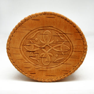 One-of-a-Kind Birch Bark Tree Oval Wooden Box 3