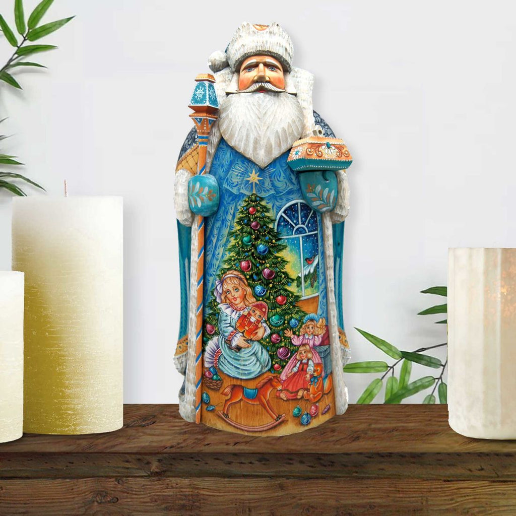 Nutcracker Clara Santa Hand-Painted WOODCARVED Masterpiece by G. DeBrekht - Christmas Decor - 215638
