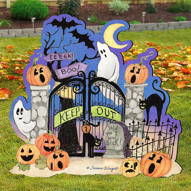 Halloween Scene Outdoor Decor by Susan Winget - Designocracy - 8471205F-SW