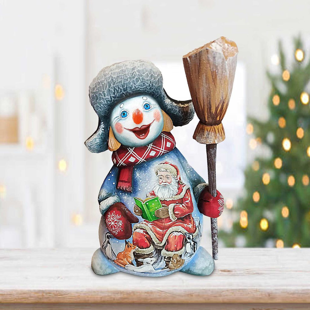A Christmas Story Snowman Hand-Painted WOODCARVED Masterpiece by G. Debrekht - Christmas Santa Snowman Decor - 2821589 *** PRE-ORDER - Handmade Just for You! ***