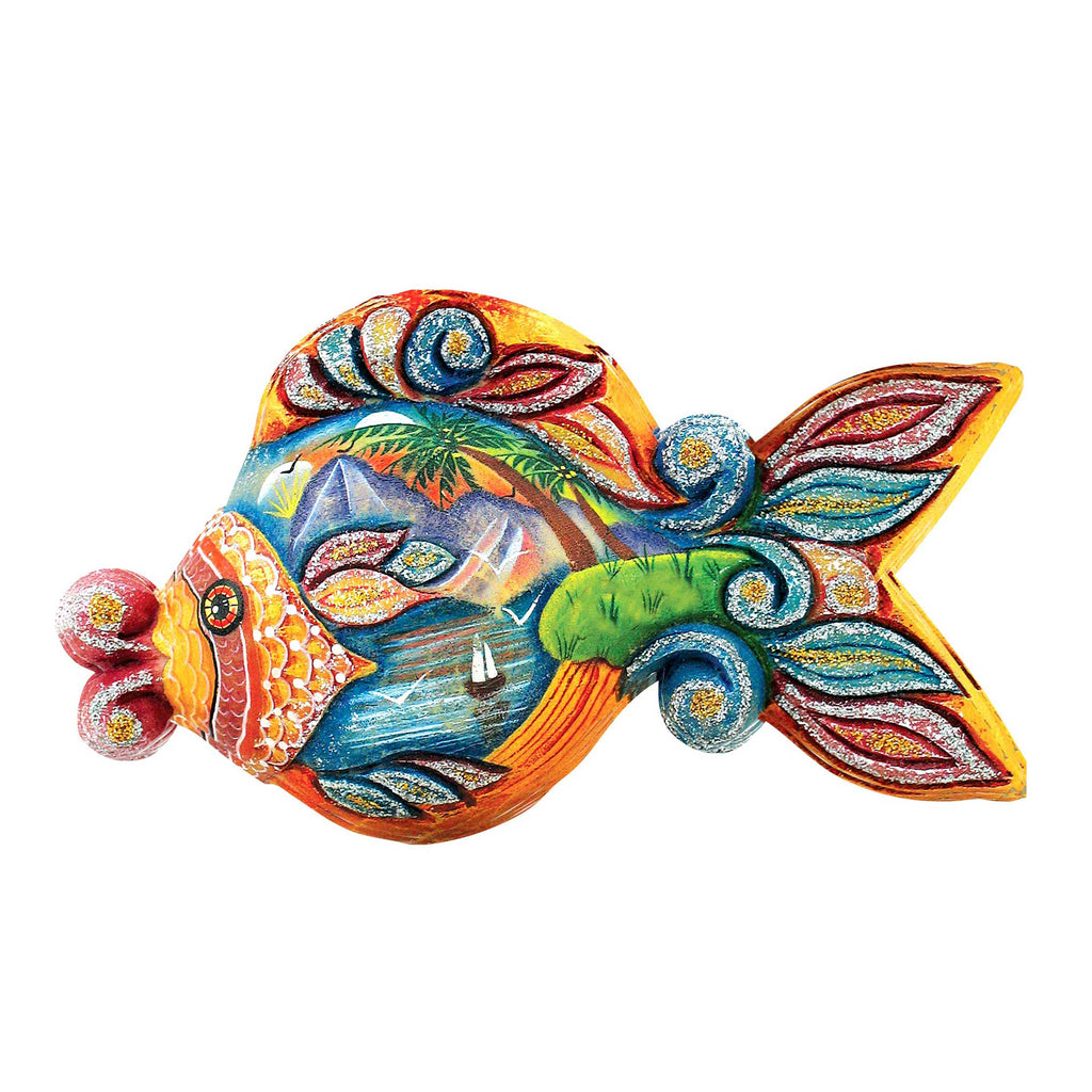 Paradise Fish Beach House Door Decor by G. DeBrekht - Coastal Holiday Decor - 8126161H