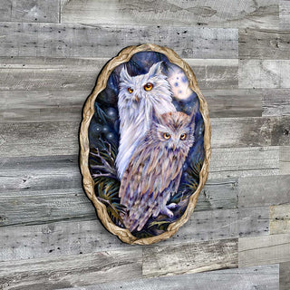 Night Watch Owls Wildlife Wall Art - J. Bergsma - Wildlife Holiday Decor - 8591902W-JB