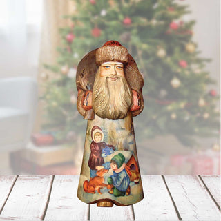 Making Friends Santa Hand-Painted WOODCARVED Masterpiece by G. DeBrekht - Christmas Decor - 291718 *** PRE-ORDER - Handmade Just for You! ***