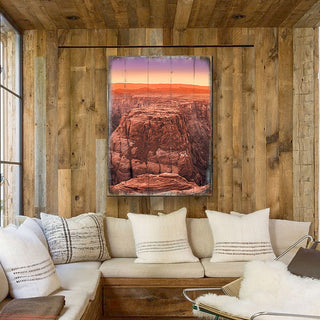 Canyon Dusk Art Wooden Wall Art by Nature Wonders - Nature Wildlife Decor - 95278B