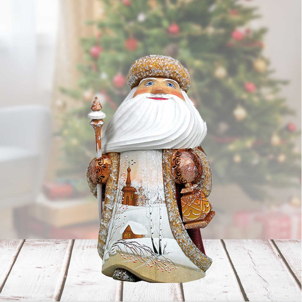 Countryside Guiding Light Hand-Painted WOODCARVED Figurine by G. DeBrekht - Nativity Holiday Decor - 8215567 *** PRE-ORDER - Handmade Just for You! ***