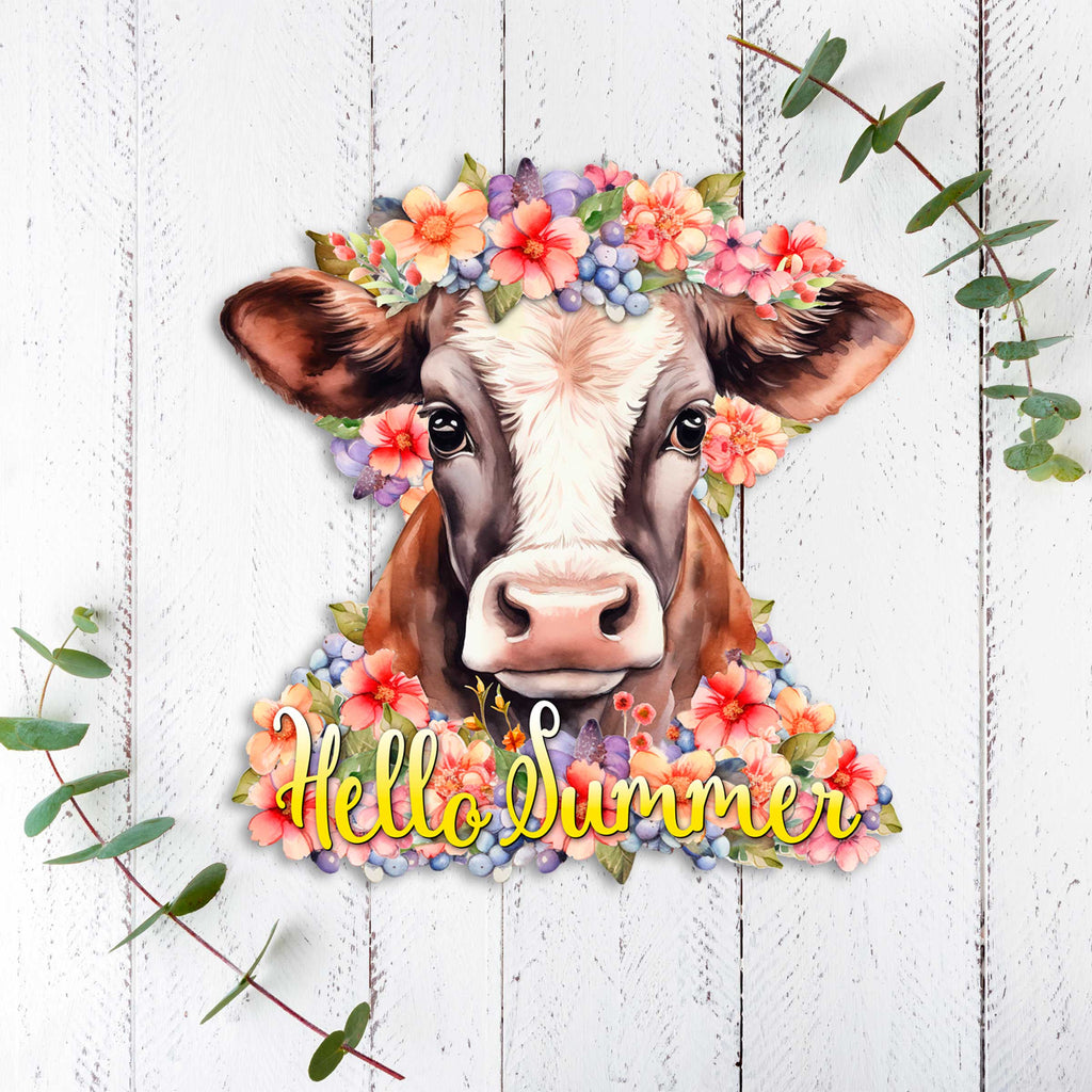 Front door welcome sign Hello Summer Front porch Summer wreath Main entrance banner Flowers Welcome sign - Wooden front porch decor - 933111H