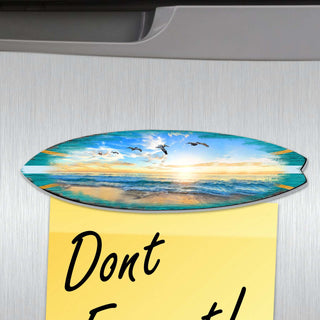 Surfboards Decorative Eco Wood Magnets Set of 6 by G. Debrekht - Coastal Decor - 8090066G-S6