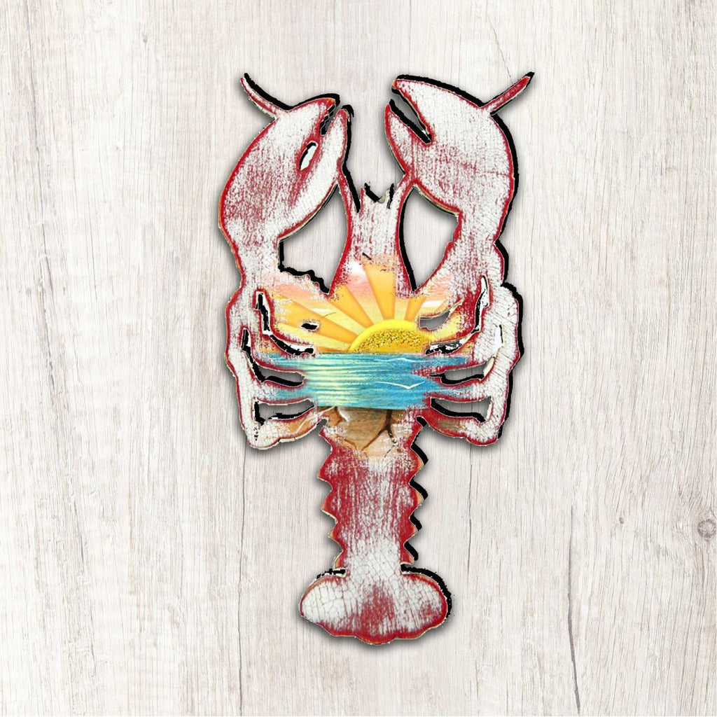 Rustic Lobster Coastal Outdoor Decor Large Ornament by G. DeBrekht - Coastal Holiday Decor - 8198538M