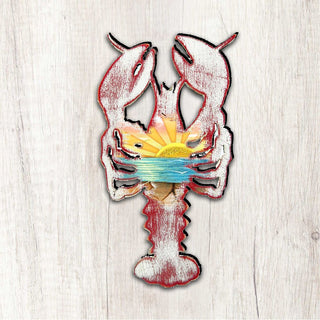 Rustic Lobster Coastal Outdoor Decor Large Ornament by G. DeBrekht - Coastal Holiday Decor - 8198538M