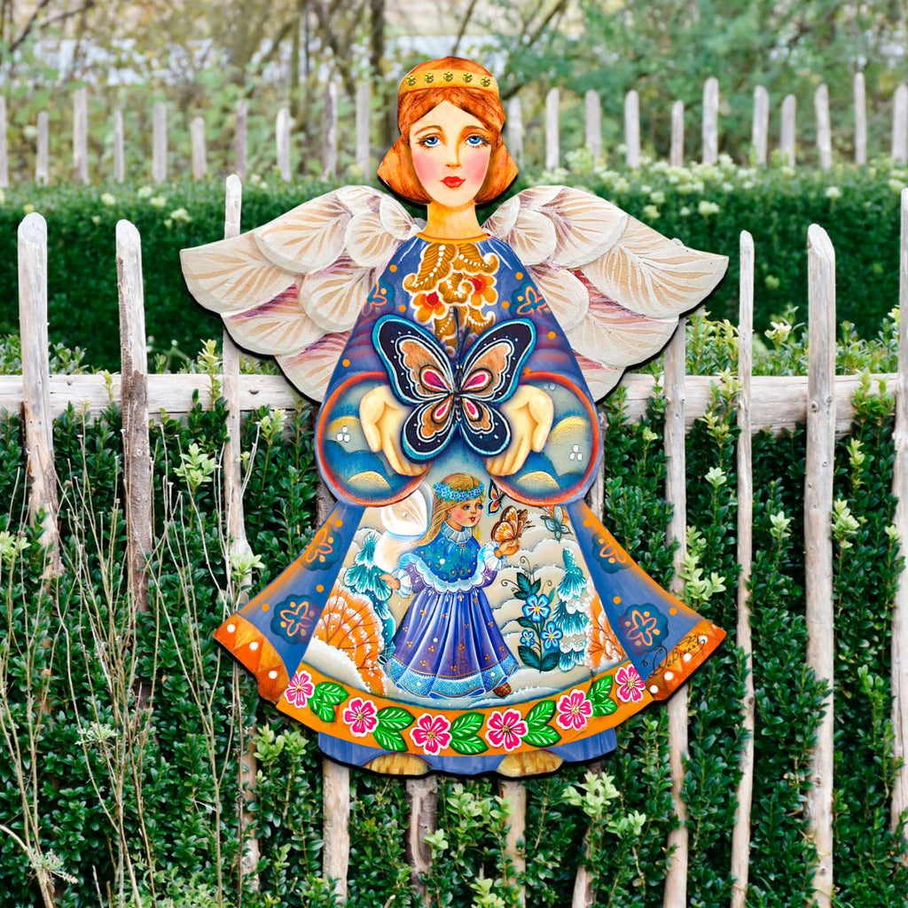 Butterfly Spring Angel Door Decor by G. DeBrekht - Easter Spring Decor - 8154152H