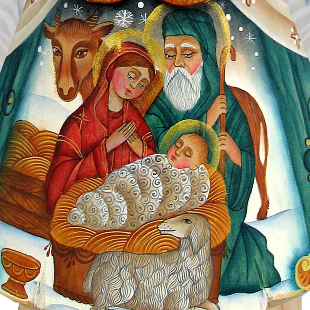 Nativity Angel Hand-Painted WOODCARVED Masterpiece by G. DeBrekht - Nativity Holiday Decor - 251030 *** PRE-ORDER - Handmade Just for You! ***