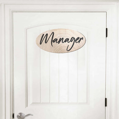 Manager Sign, wood sign, Office sign, Handmade in the USA Sign, Sings for business - 320318