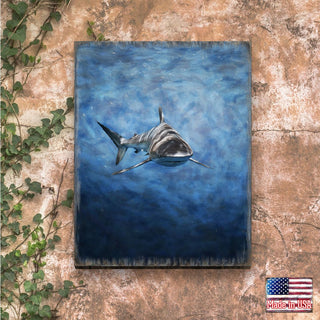 Shark Art Wooden Wall Art by Nature Wonders - Nature Wildlife Decor - 95389B