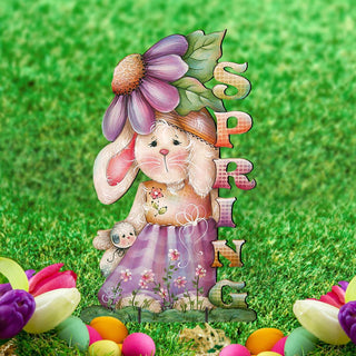 Bunny Easter Outdoor Scene by Jamie Mills-Price - Easter Spring Decor - 8457604F