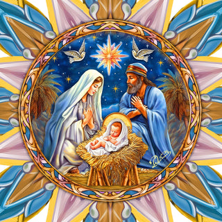 Nativity-themed Tree Topper Wooden Decor - Nativity Holiday Decor - Christmas Tree Topper