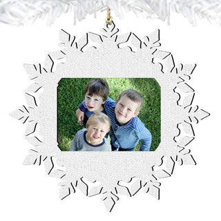 Snowflake Christmas Picture Frame Ornaments - Ornament for Photo by G.DeBrekht - Christmas Decor - 8141154PF