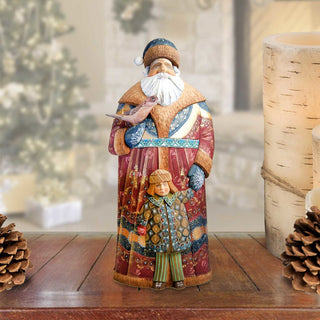 Decorative Santa Hand-Painted WOODCARVED Masterpiece by G. DeBrekht - Christmas Decor - 2900001 *** PRE-ORDER - Handmade Just for You! ***