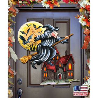 Witch Halloween Door Decor by G. DeBrekht - Thanksgiving Halloween Decor - 8114010H