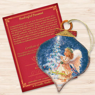 Light of Christmas Angel Wooden Ornaments by Gelsinger - Nativity Holiday Decor - 8031152-0703