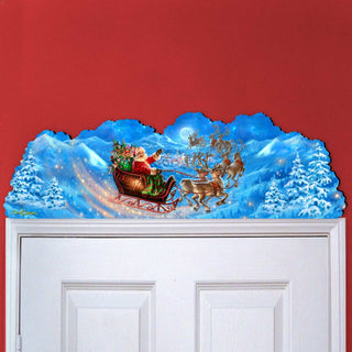 Magic Flight Santa Nativity Outdoor Decor by D. Gelsinger - Nativity Holiday Decor - 8461033F-1314