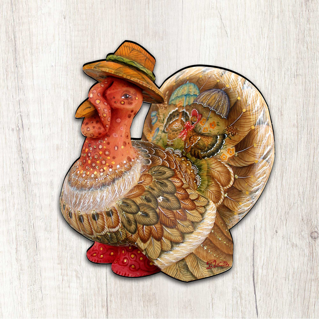 Thanksgiving Tom the Turkey Halloween Door Decor by G. DeBrekht - Thanksgiving Halloween Decor - 8158904H