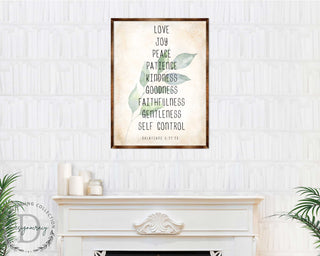 Love Joy Peace - Fruit of the Spirit - Verse Wall Decor - Contemporary Decor - Wooden Script Wall Art - 310332
