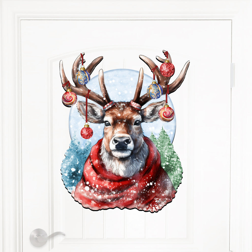 Christmas Mood Holiday Door Decor by G. Debrekht - Christmas Decor - 8611034H