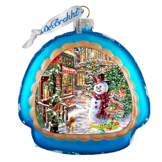 Christmas Lane Snowflake Glass Ornament by D. Gelsinger - Christmas Decor - 756-101-DG
