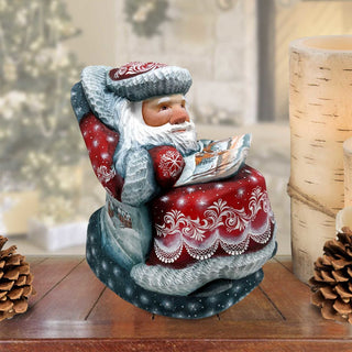 Resting Santa Hand-Painted WOODCARVED Masterpiece by G. DeBrekht - Christmas Decor - 2821712 *** PRE-ORDER - Handmade Just for You! ***