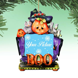 This Boos for You Halloween Picture Frame Ornaments - Ornament for Photo - Thanksgiving Halloween Decor - 8457407PF