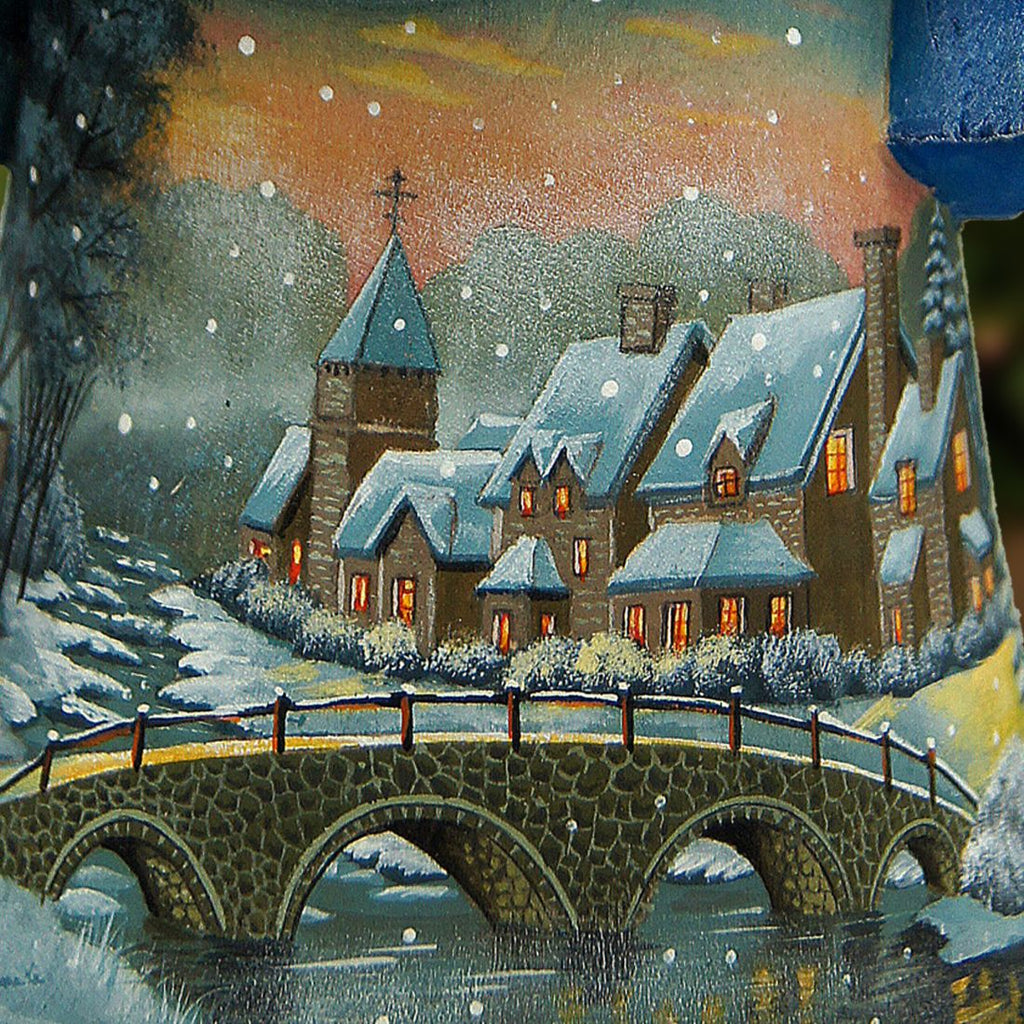 Frosted Village Santa Hand-Painted WOODCARVED Masterpiece by G. DeBrekht - Christmas Decor - 2821706