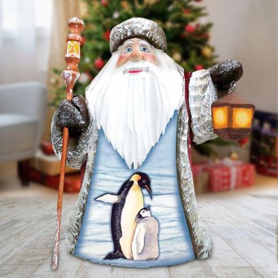 Penguin Love Hand-Painted WOODCARVED Masterpiece by G. DeBrekht - Wildlife Holiday Decor - 8215582 *** PRE-ORDER - Handmade Just for You! ***