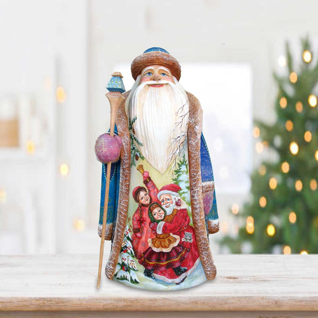 Christmas Ready Santa Hand-Painted WOODCARVED Masterpiece by G. DeBrekht - Christmas Decor - 2821212